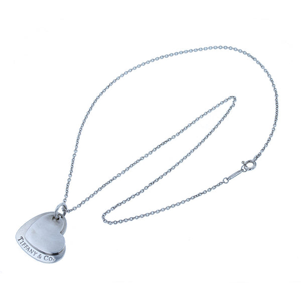 ティファニー SV925 シルバー ダブルハート ネックレス レディース TIFFANY&Co. 【中古】