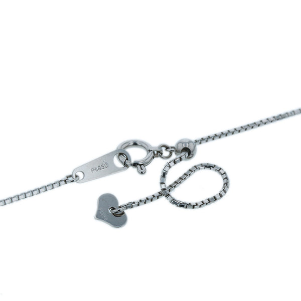 Pt900 プラチナ Pt850 プラチナ パライバトルマリン1.219ct ダイヤ0.40ct ネックレス レディース 【中古】