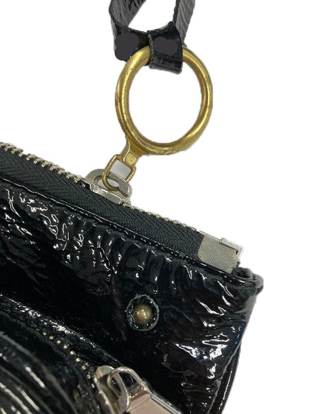 クロエ ブラック パテントレザー セカンドバッグ レディース Chloe 【中古】