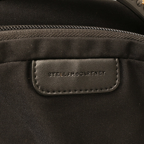 ステラマッカートニー ファラベラ ブラック ゴールド ナイロン メッキ リュック バックパック レディース Stella McCartney 【中古】