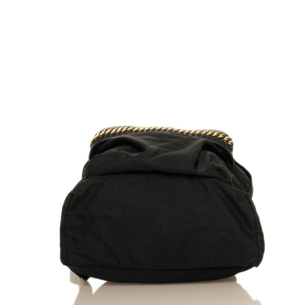 ステラマッカートニー ファラベラ ブラック ゴールド ナイロン メッキ リュック バックパック レディース Stella McCartney 【中古】