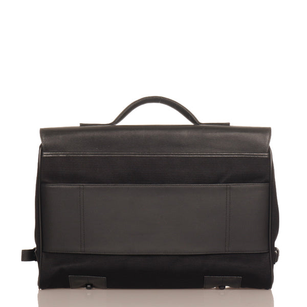 モンブラン ブラック キャンバス レザー ビジネスバッグ メンズ MONTBLANC 【中古】