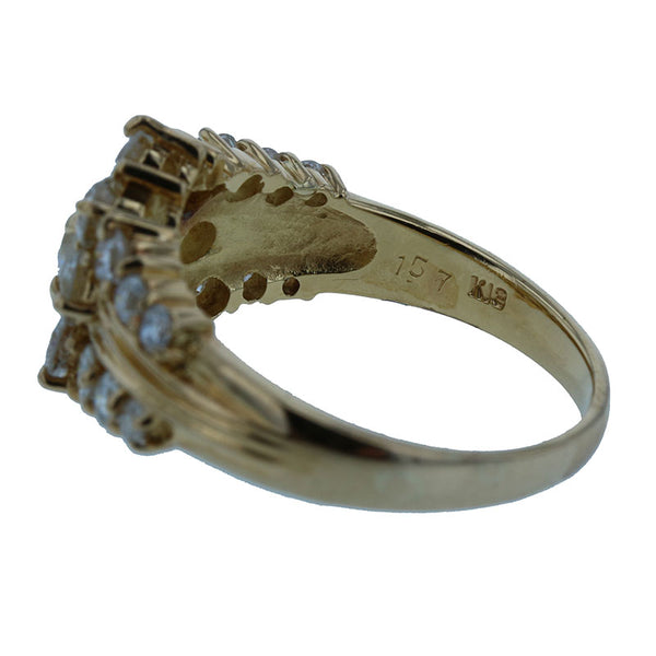 K18YG イエローゴールド ダイヤ1.57ct リング 指輪 レディース 11.5号 【中古】
