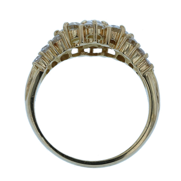 K18YG イエローゴールド ダイヤ1.57ct リング 指輪 レディース 11.5号 【中古】