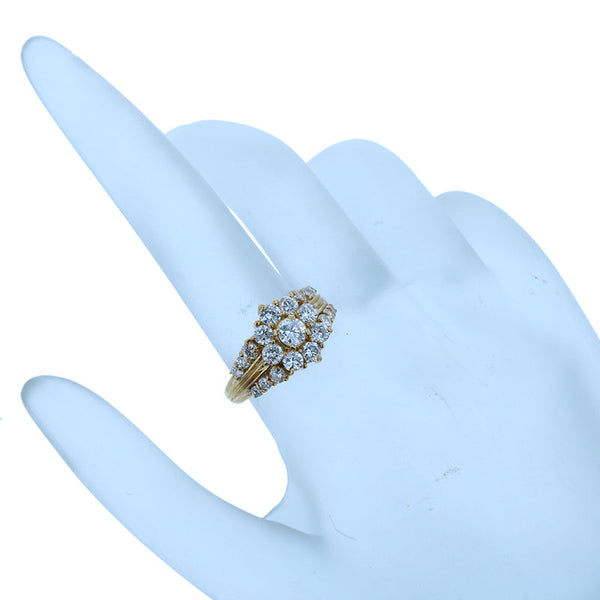 K18YG イエローゴールド ダイヤ1.57ct リング 指輪 レディース 11.5号 【中古】