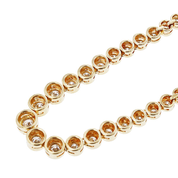 K18YG イエローゴールド ダイヤ3.06ct ネックレス レディース 【中古】