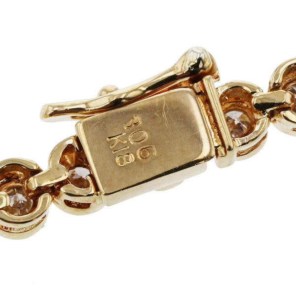 K18YG イエローゴールド ダイヤ3.06ct ネックレス レディース 【中古】