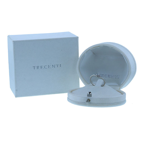 Pt900 プラチナ ダイヤ0.17ct リング 指輪 レディース 8号 【中古】