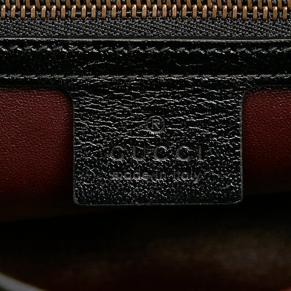 グッチ ダブルG GGマーモント 斜め掛け ショルダーバッグ 648934 ベージュ ブラック パイソン レザー レディース GUCCI 【中古】