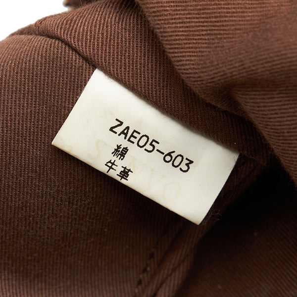 バーバリー ノバチェック ベージュ ブラウン キャンバス レザー ボストンバッグ レディース BURBERRY 【中古】