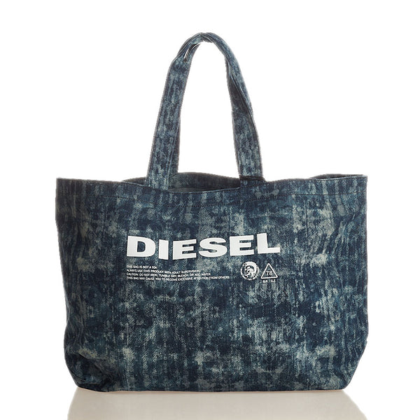 ディーゼル X05897 インディゴブルー デニム ショルダーバッグ トートバッグ メンズ DIESEL 【中古】