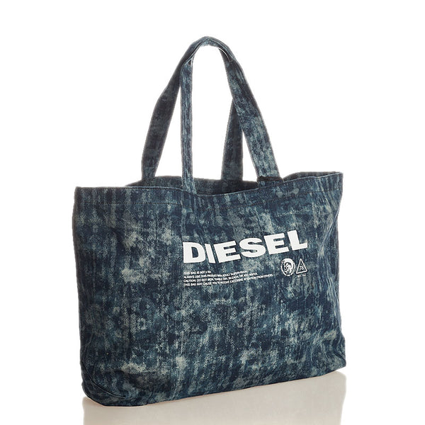 ディーゼル X05897 インディゴブルー デニム ショルダーバッグ トートバッグ メンズ DIESEL 【中古】