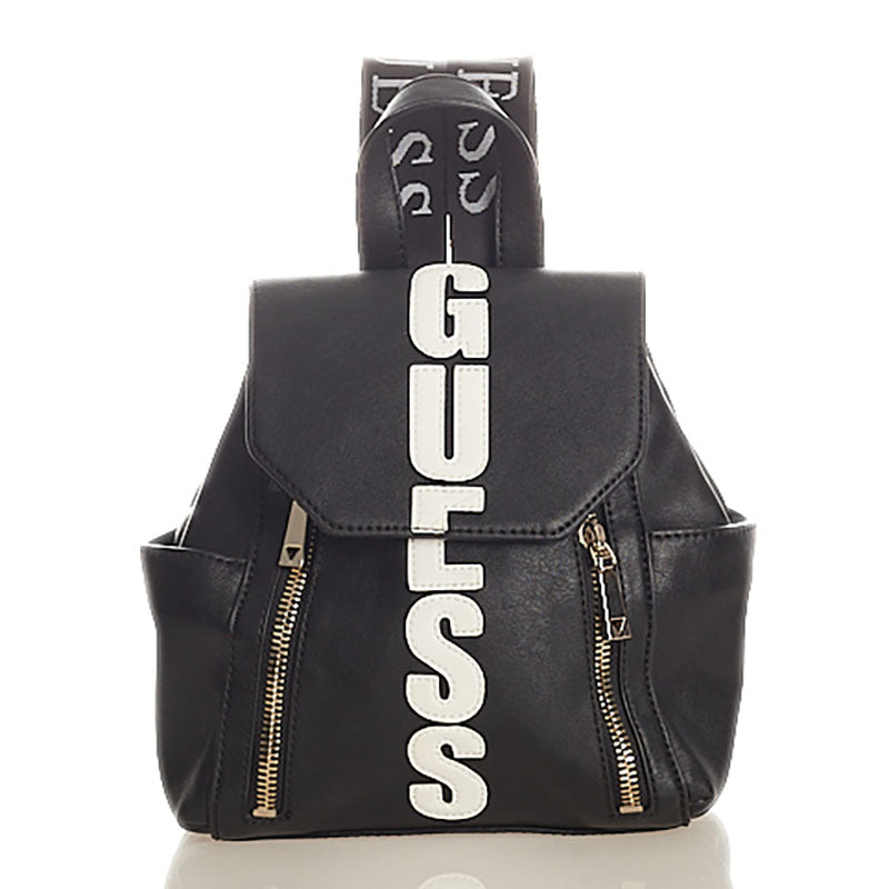 ゲス ブラック レザー リュック・デイパック レディース Guess 【中古】
