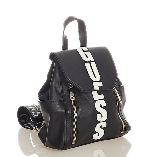 ゲス ブラック レザー リュック・デイパック レディース Guess 【中古】