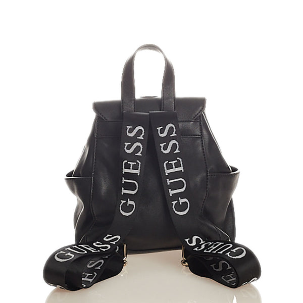 ゲス ブラック レザー リュック・デイパック レディース Guess 【中古】