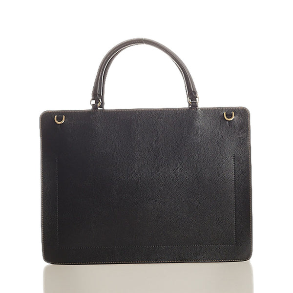 フルラ ゴールド金具 ブラック レザー ハンドバッグ ショルダーバッグ2way レディース Furla 【中古】