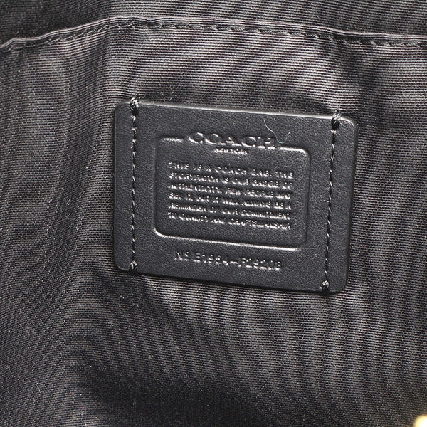 コーチ シグネチャー F29208 ブラウン ブラック PVC レザー ハンドバッグ レディース COACH 【中古】