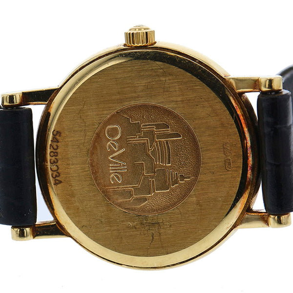 オメガ デヴィル ゴールド メッキ 腕時計 レディース OMEGA クオーツ ホワイト文字盤 【中古】