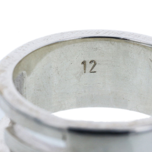 グッチ SV925 シルバー Gロゴ リング 指輪 レディース GUCCI 11号 【中古】