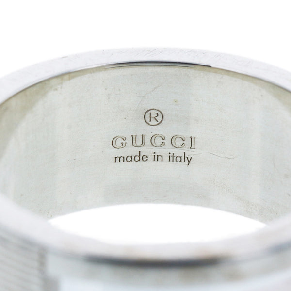 グッチ SV925 シルバー Gロゴ リング 指輪 レディース GUCCI 11号 【中古】