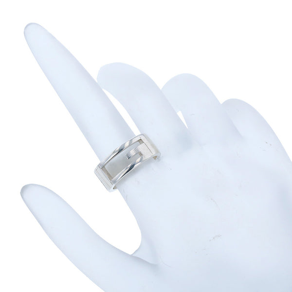 グッチ SV925 シルバー Gロゴ リング 指輪 レディース GUCCI 11号 【中古】