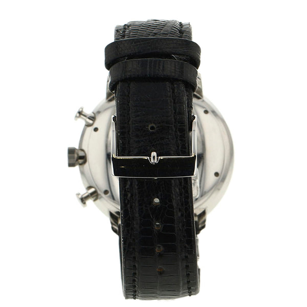 ユンハンス マックスビル クロノスコープ 027.4003 シルバー ステンレススチール 腕時計 メンズ JUNGHANS 自動巻き シルバー文字盤 【中古】