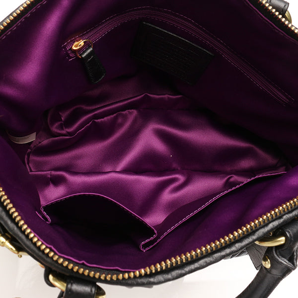 コーチ マディソン F28541 ブラック レザー ハンドバッグ ショルダーバッグ２WAY レディース COACH 【中古】