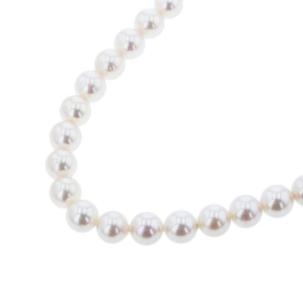タサキ ホワイト パール アコヤパール7－7.5mm ネックレス レディース TASAKI 【中古】