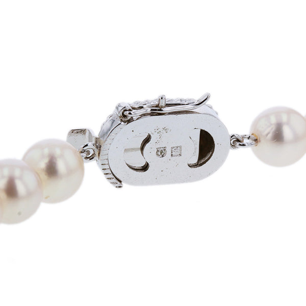 タサキ ホワイト パール アコヤパール7－7.5mm ネックレス レディース TASAKI 【中古】