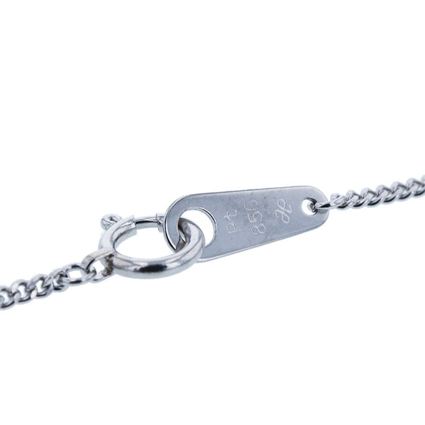 Pt850 プラチナ ダイヤ1.01ct ネックレス レディース 【中古】