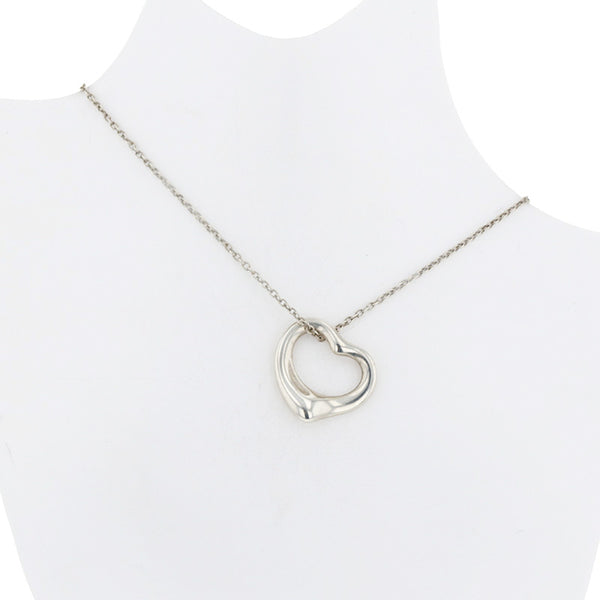 ティファニー SV925 シルバー オープンハート ネックレス レディース TIFFANY&Co. 【中古】