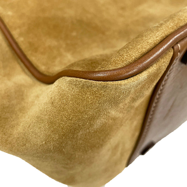 コーチ 5995 ブラウン スウェード レザー トートバッグ メンズ COACH 【中古】