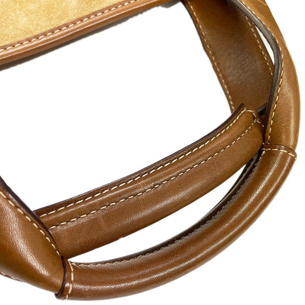 コーチ 5995 ブラウン スウェード レザー トートバッグ メンズ COACH 【中古】