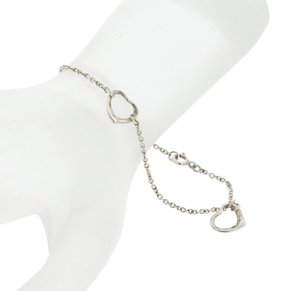 ティファニー SV925 シルバー トリプルオープンハート ブレスレット レディース TIFFANY&Co. 【中古】