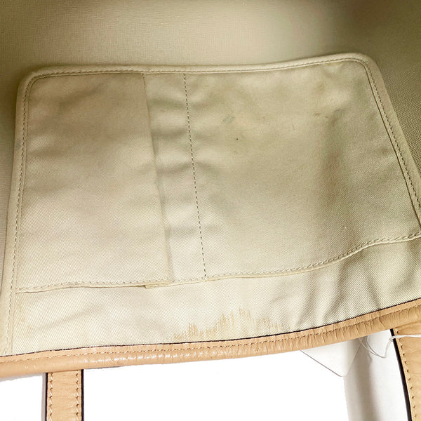 コーチ シグネチャー パーク メトロ Ｆ29144 ブラウン ベージュ PVC レザー ショルダーバッグ トートバッグ レディース COACH 【中古】