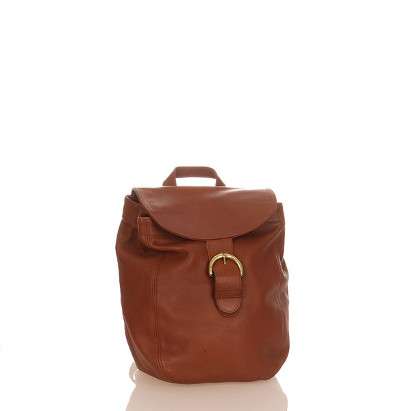 コーチ リュック デイパック 4134 ブラウン レザー レディース COACH 【中古】