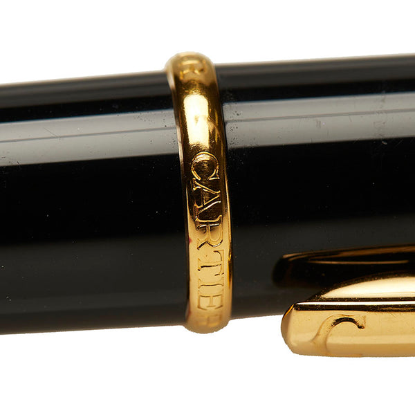 カルティエ ディアボロ ドゥ カルティエ  ST180003 ブラック ゴールド プラスチック メッキ ボールペン メンズ CARTIER 【中古】