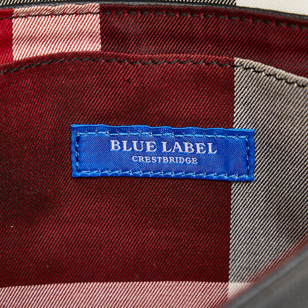 バーバリーブルーレーベル ブラック レザー チェーン ショルダーバッグ レディース BURBERRY BLUE LABEL 【中古】