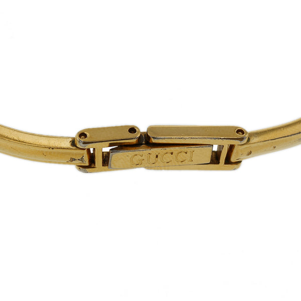 グッチ シェリーライン チェンジベゼル 11/12.2 ホワイト グリーン レッド マルチカラー ステンレススチール メッキ プラスチック 腕時計 レディース GUCCI クオーツ ホワイト文字盤 【中古】