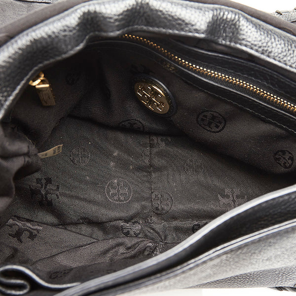 トリーバーチ マリオン HST036 ブラック レザー チェーン ショルダーバッグ レディース Tory Burch 【中古】