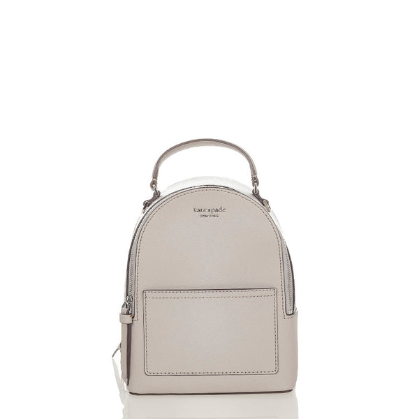 ケイトスペード リュック バックパック WKRU5984 グレー レザー レディース Kate Spade 【中古】