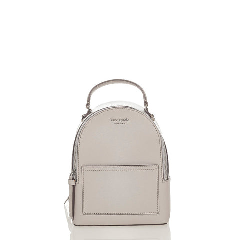 ケイトスペード リュック バックパック WKRU5984 グレー レザー レディース Kate Spade 【中古】