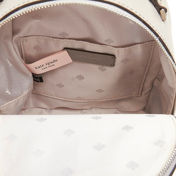 ケイトスペード リュック バックパック WKRU5984 グレー レザー レディース Kate Spade 【中古】