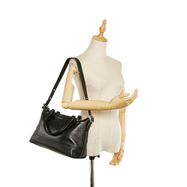 コーチ レガシー ハンドバッグ ショルダーバッグ２WAY 21132 ブラック レザー レディース COACH 【中古】