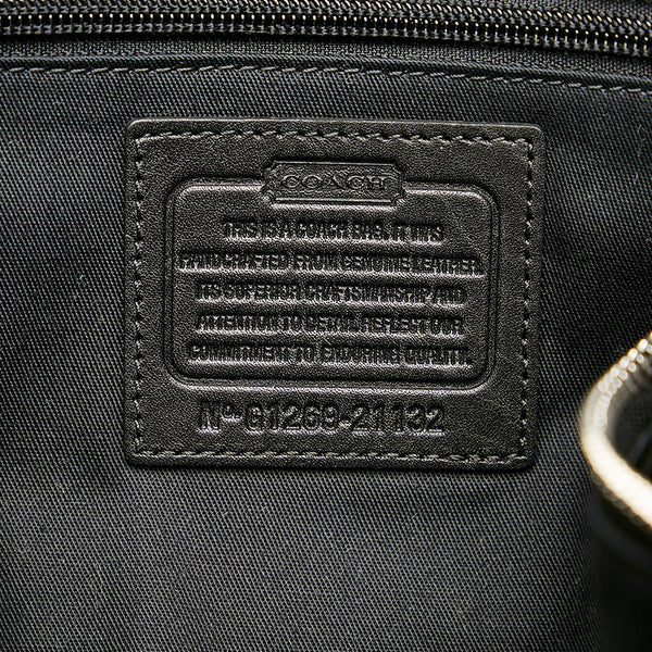 コーチ レガシー ハンドバッグ ショルダーバッグ２WAY 21132 ブラック レザー レディース COACH 【中古】