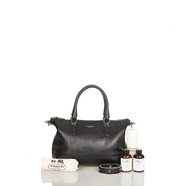 コーチ レガシー ハンドバッグ ショルダーバッグ２WAY 21132 ブラック レザー レディース COACH 【中古】