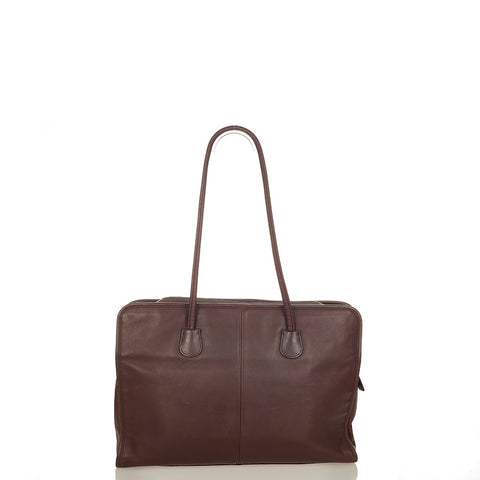 コーチ A7-C7307 ブラウン レザー ビジネスバッグ メンズ COACH 【中古】