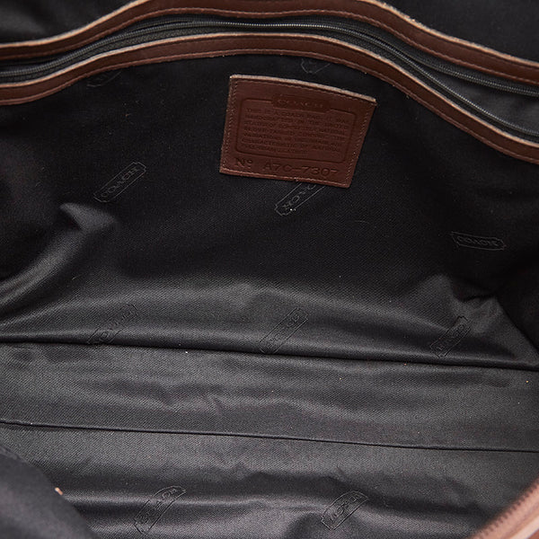 コーチ A7-C7307 ブラウン レザー ビジネスバッグ メンズ COACH 【中古】