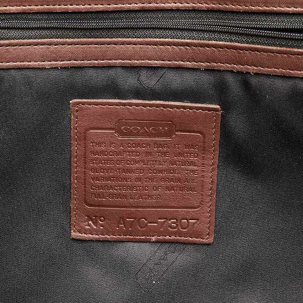 コーチ A7-C7307 ブラウン レザー ビジネスバッグ メンズ COACH 【中古】