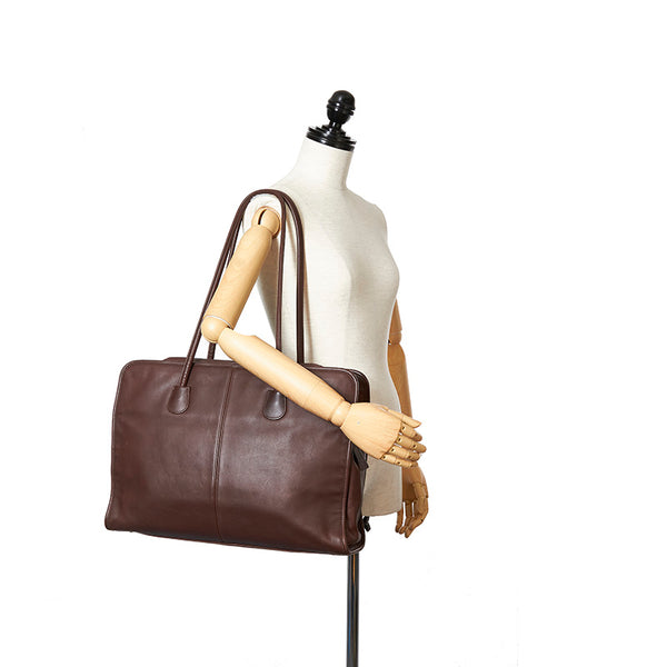 コーチ A7-C7307 ブラウン レザー ビジネスバッグ メンズ COACH 【中古】